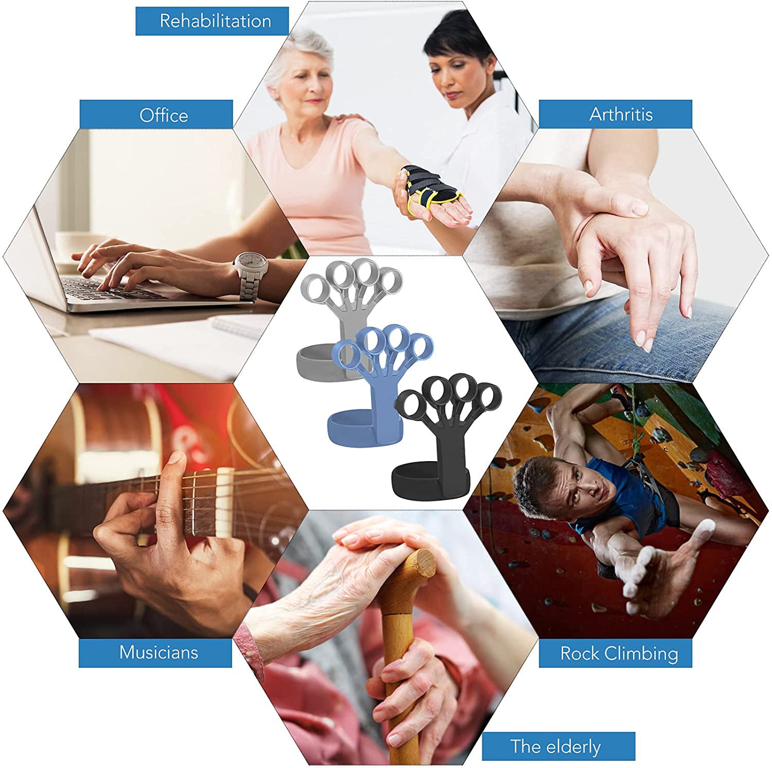 Silicone Finger Grip Trainer