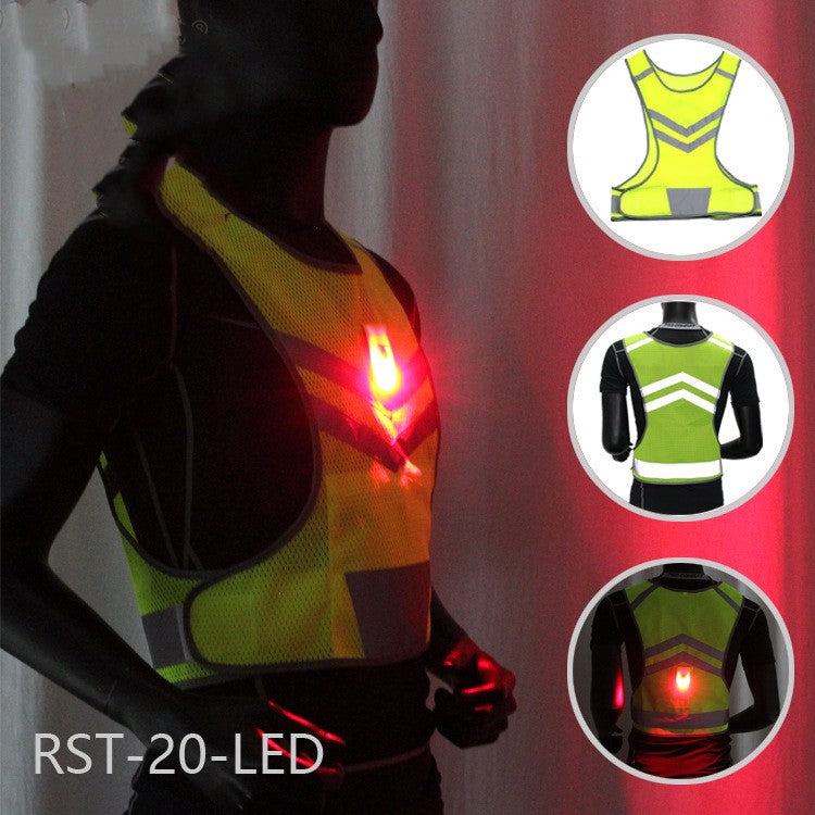 LED Reflective Running Vest