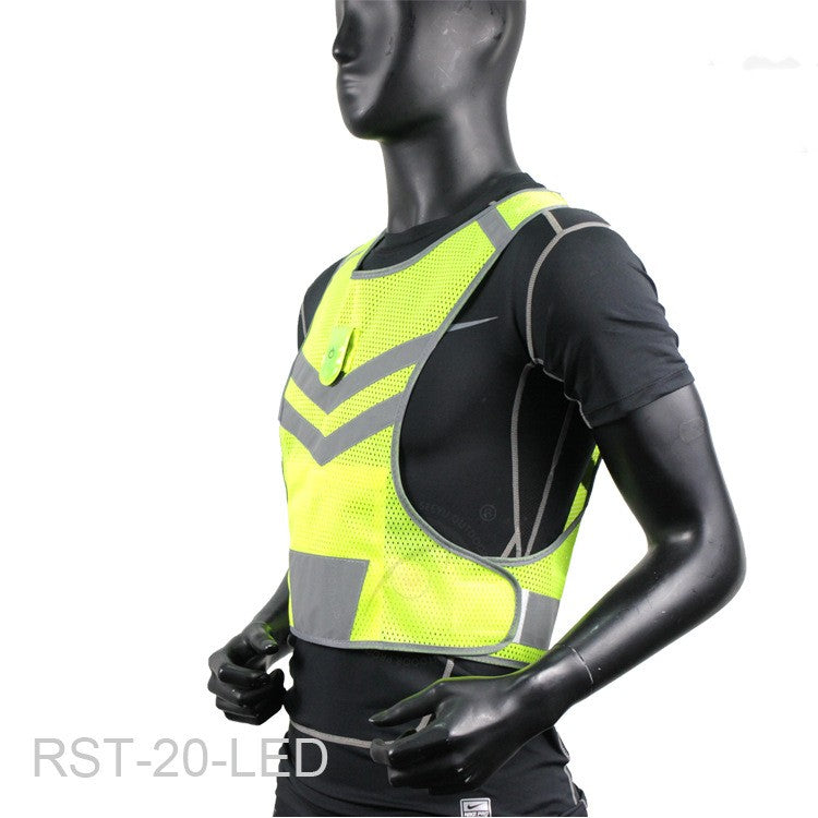 LED Reflective Running Vest