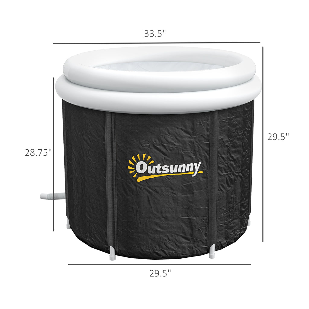 Portable Ice Bath Tub with Lid