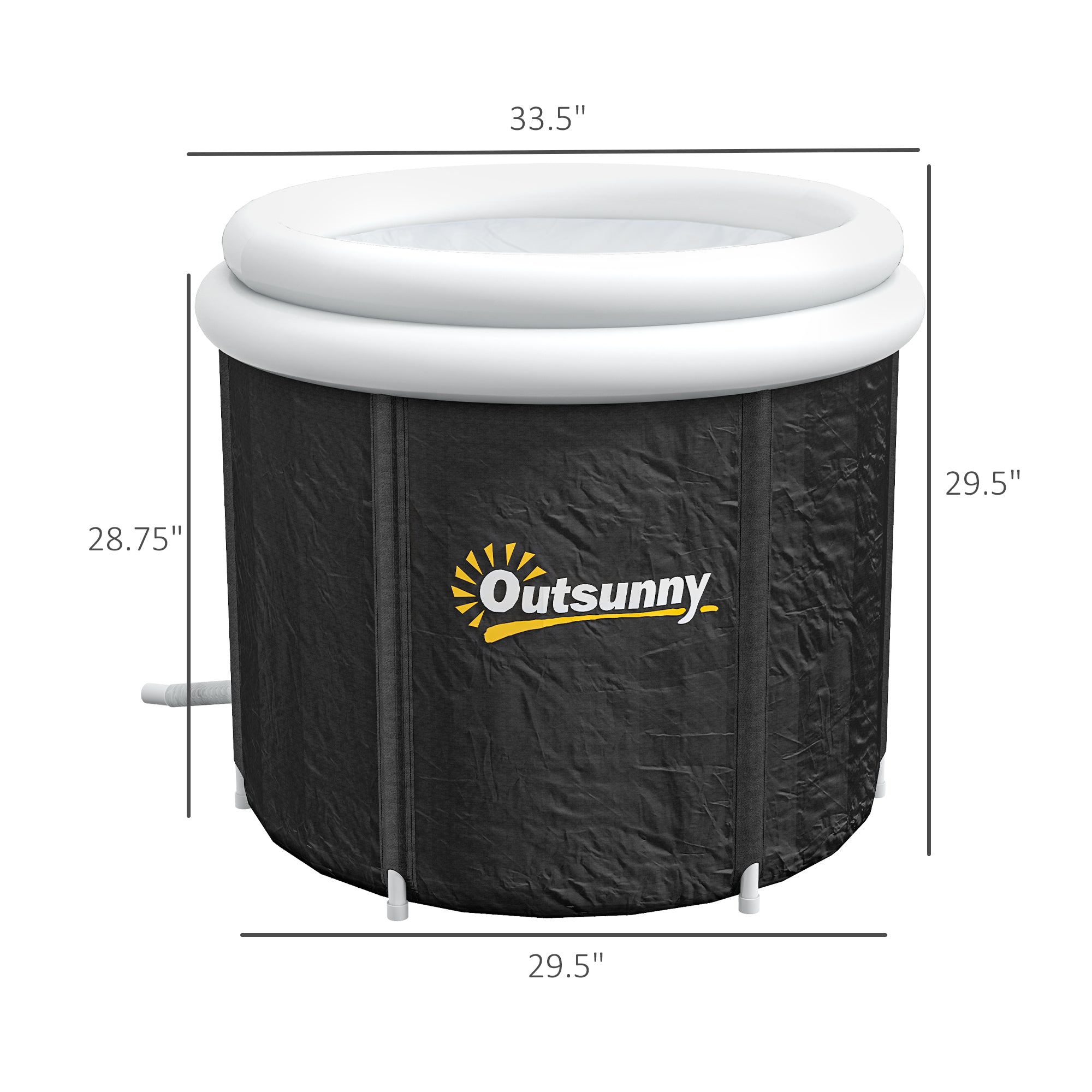 Portable Ice Bath Tub with Lid