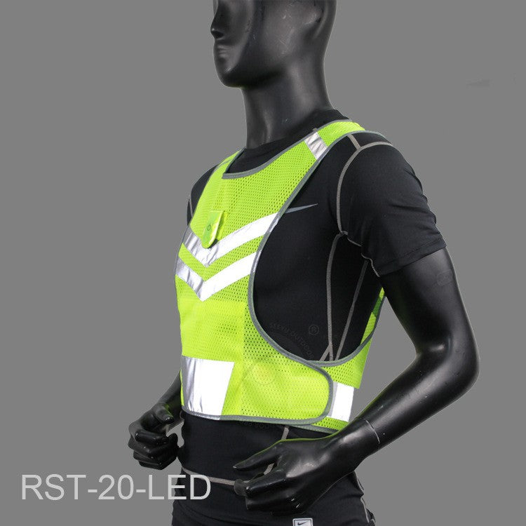 LED Reflective Running Vest
